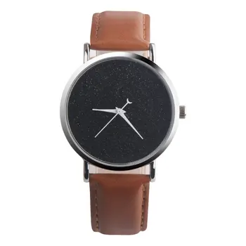 

Fashion Watch Bracelet Gift For Men's and Women's Simple Crescent Moon Star Alloy Quartz Watch Romantic Leather Watch