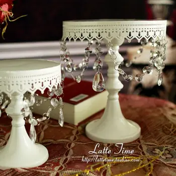 

cake plate 8 inch dessert plate wedding props Dessert table decoration wrought iron cake stand
