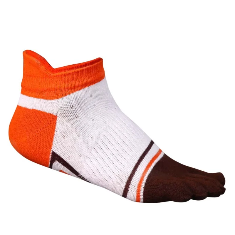 Мужские спортивные носки с пятью пальцами, мужские хлопковые мягкие носки, мужские Дышащие носки для бега на лодыжке, туристические носки для велоспорта