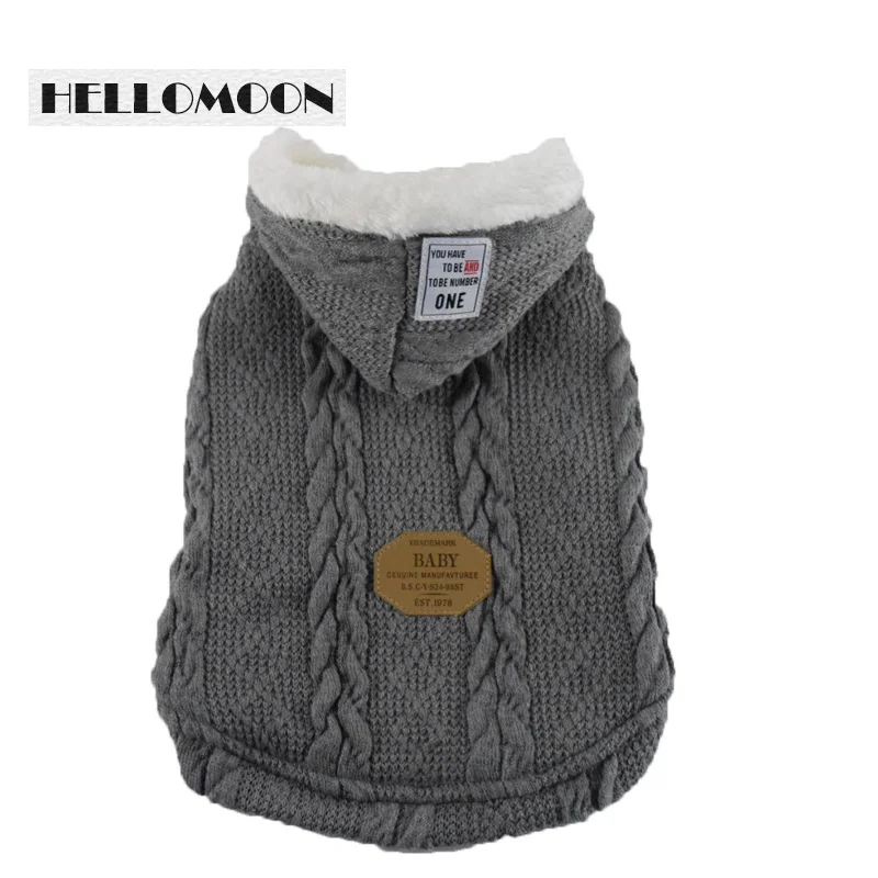 Helllomoon ropa perro усы две ноги хлопковая одежда однотонная зимняя одежда для собак mascotas ropa костюм для собаки свитера - Цвет: MAGIC GRAY