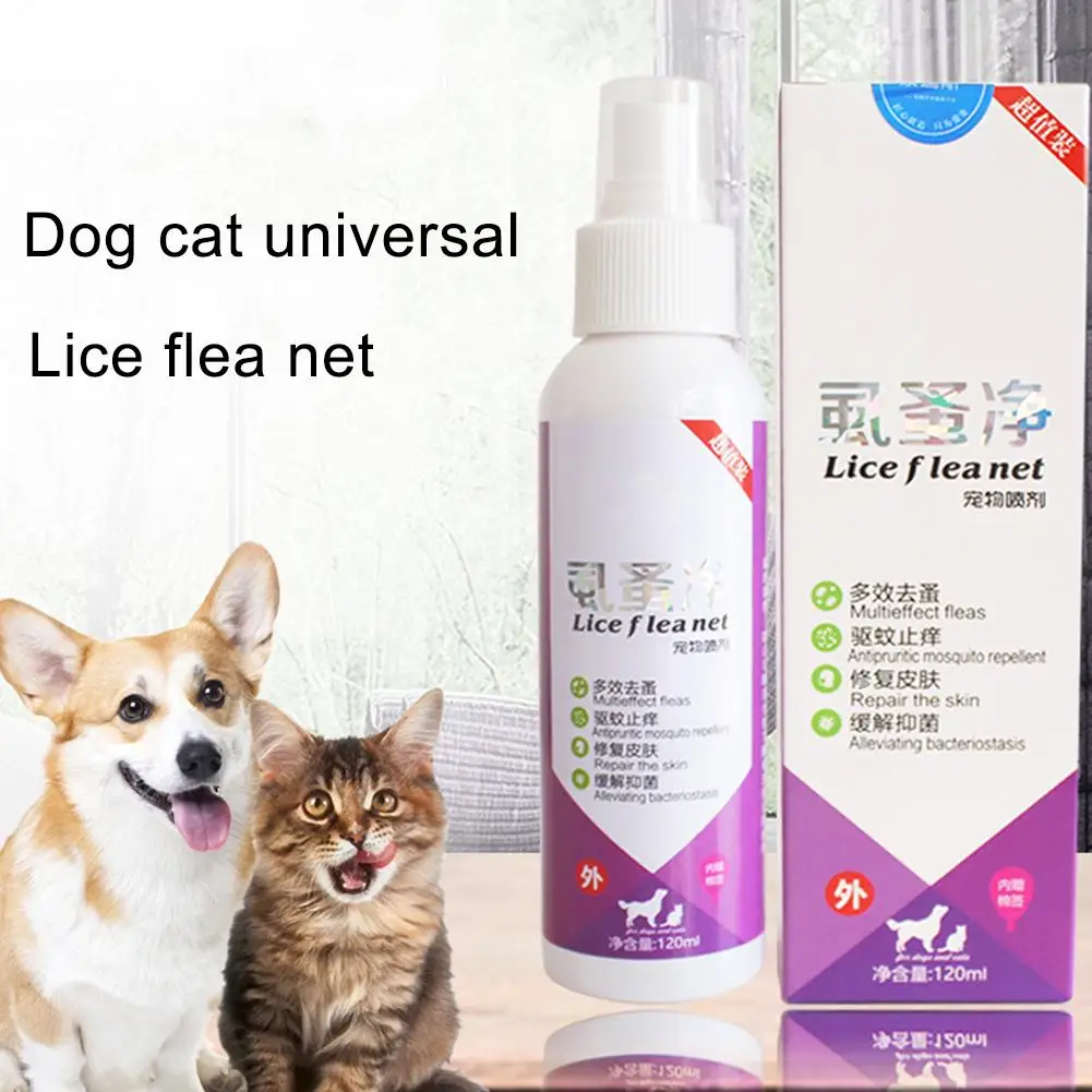 

Cats Dogs Body Spray Itch Relief Spray Flea Tick Mist Lice Flea Fungi Spray Pet Cleaning Supplies High Quality Fast Delivery