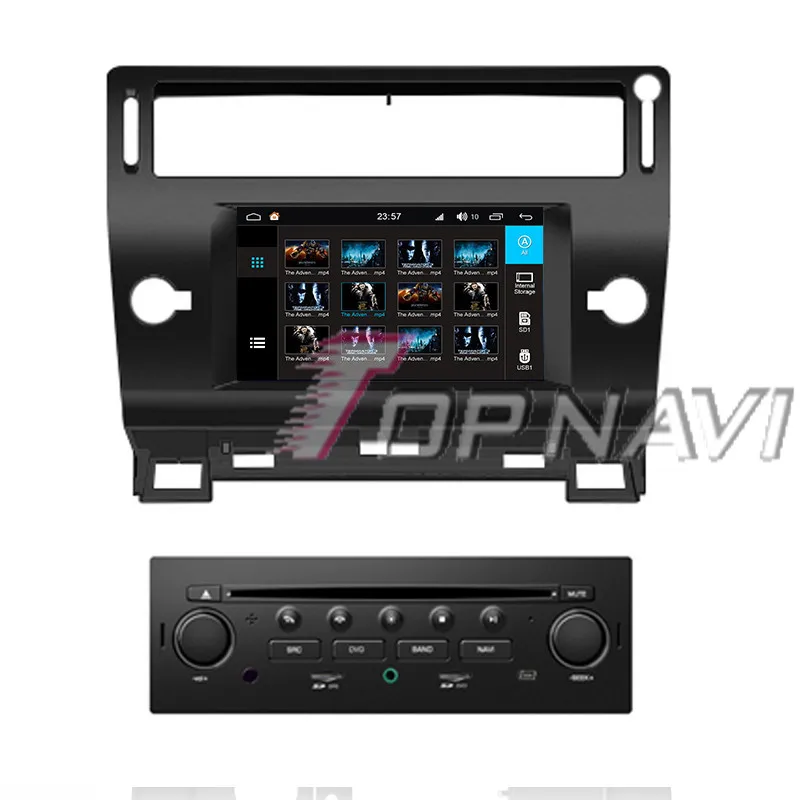 Top Topnavi 7" S200 Octa Core Android 8.0 Car DVD Multimedia Player Video for Citroen C4 Stereo Radio GPS Navigation Autoradio 2 Din 3
