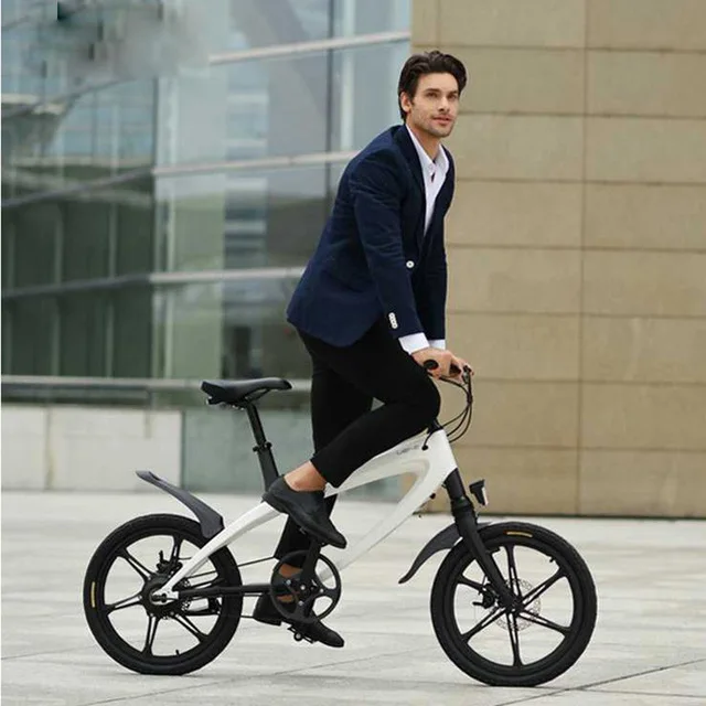 Daibot E велосипед Скутер двухколесный электрический велосипед с Bluetooth динамик 20 дюймов 36 в 250 Вт Электрический велосипед Скутер для взрослых - Цвет: white