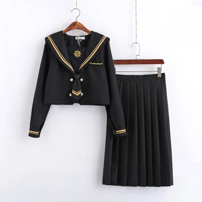 Long sleeve suit 04 Новинка, японская школьная форма, юбка jk, униформа класса, Униформа, костюм моряка, костюм для колледжа, костюм для женщин, Студенческая форма - Цвет: Long sleeve suit 04