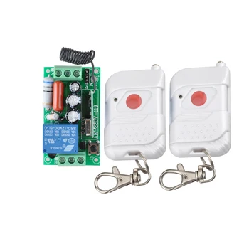 

High Power AC 220V 10A Wireless Remote Control Radio Controller Switch Switch1CH Receiver and 2Transmitters