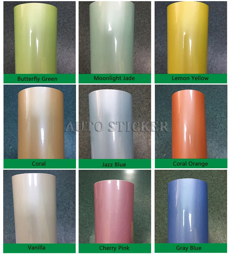 Macaron Pearl glossy Vinyl Wrap Sticker 2