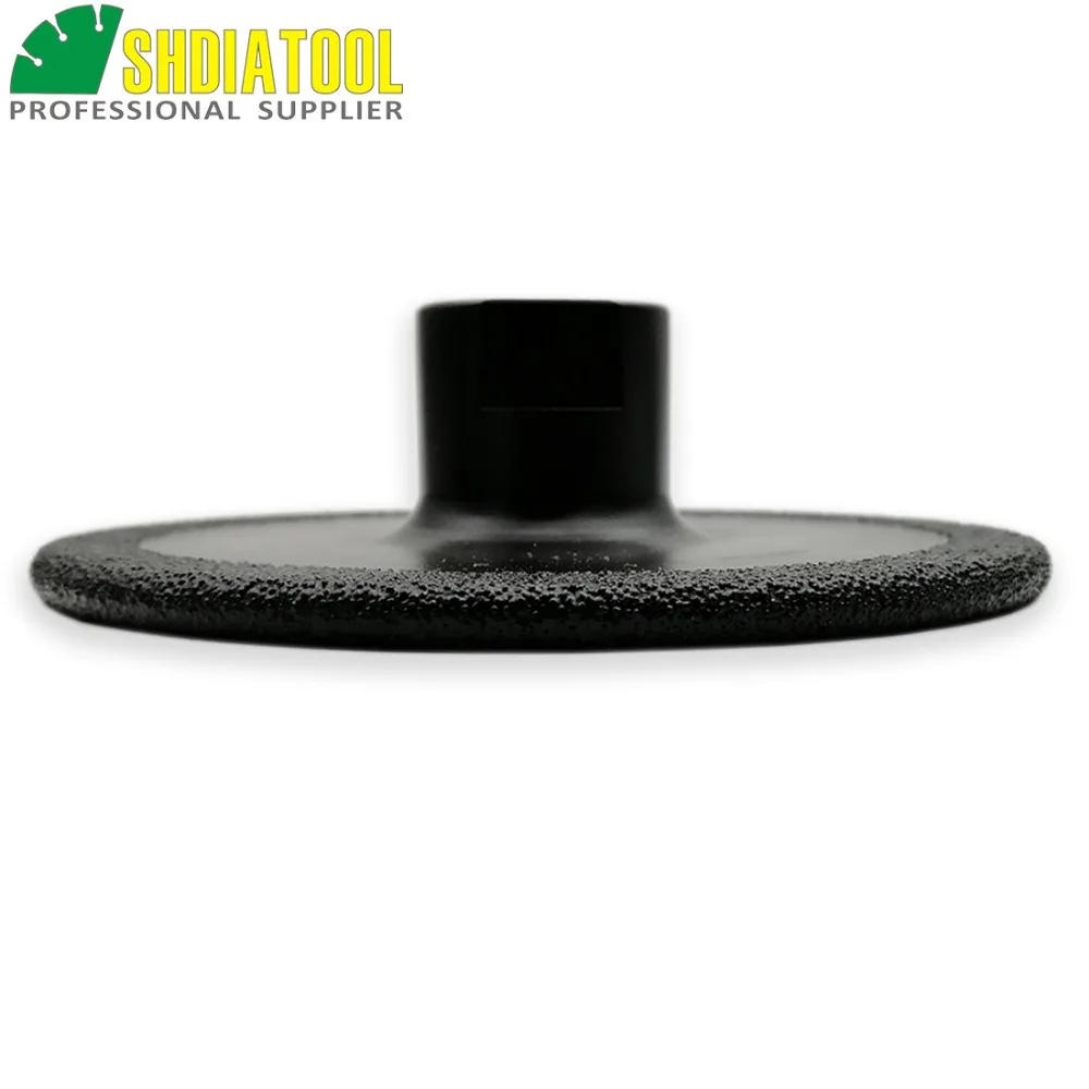 SHDIATOOL 1pc Dia 4"/100mm M14 Vacuum Brazed Diamond Flat Grinding Wheel Grinder Disc For Granite Marble Artificial Stone Grind