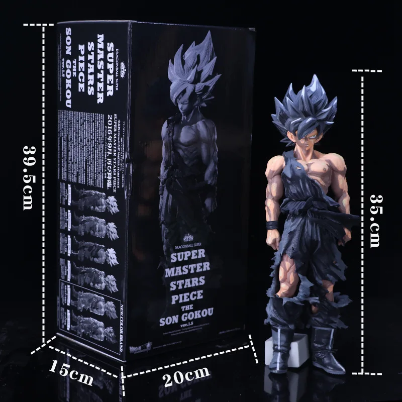 

Special Anime Paint Color 14" 35CM Big Size Dragon Ball Z Super Saiyan The SON GOKU PVC Action Figure Collection Model Toy