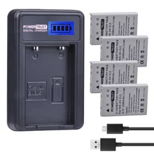 4Pcs 3 7V EN EL5 ENEL5 Camera Battery LCD USB Charger for NIKON Coolpix P530 P520