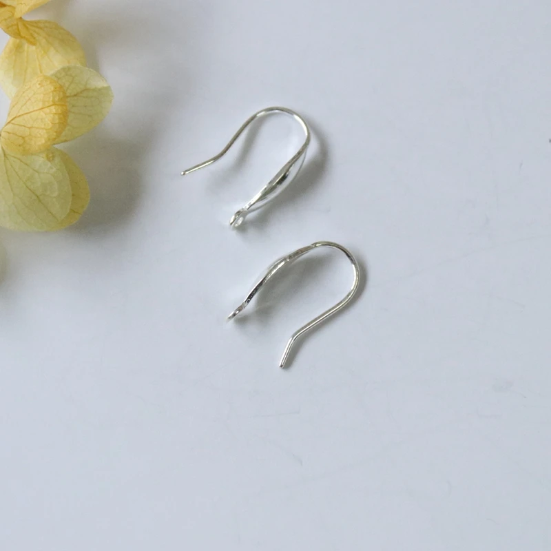 

" Fake One Penalty Ten " 10*15MM 8Pairs 100% 925 Sterling Silver Jewelry Earring Hooks Ear Clasps Jewelry Findings