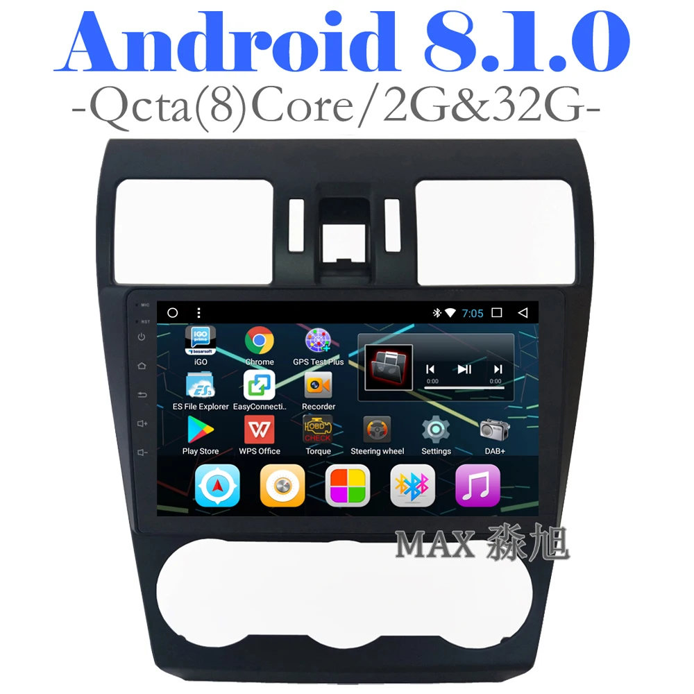 MAX 8 Core Android 8.1.0 Автомобильный DVD плеер для Subaru WRX Forester 2014 2015 2016 автомобильное радио