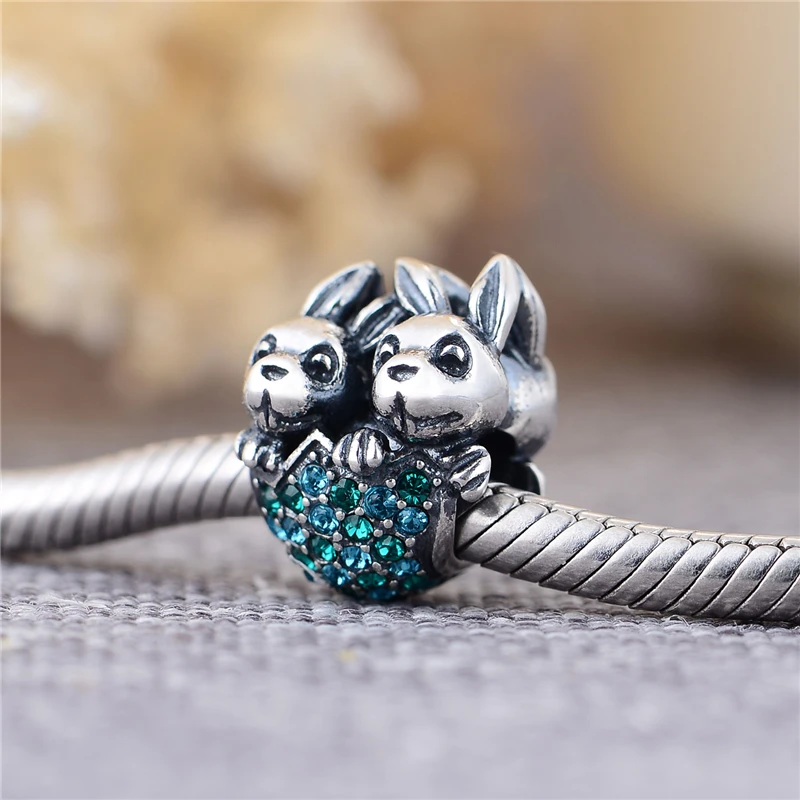 Jewelerrypalace Easter Rabbit 925 Cuentas De Plata Esterlina Jewelerrypalace Easter Rabbit 925 Cuentas De Plata Esterlina