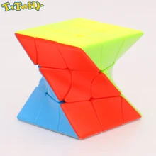 QiYi Zcube 3x3x3 кручение волшебный куб цветной витой куб головоломка игрушка без наклеек Пазлы красочные Развивающие игрушки для детей