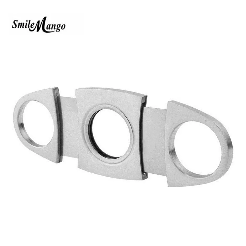 

Free shipping cigar cutter brand new stainless steel metal classic cigar cutter guillotine with Christmas cigar gift