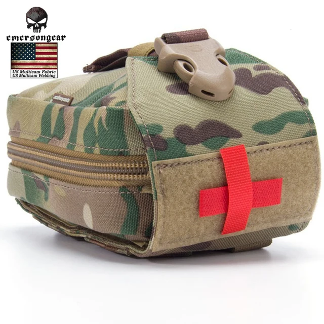 Us 34 98 Emersongear Hunting Bags First Aid Kit Medical Pouch Medic Bag Molle Military Airsoft Painball Combat Gear Em6368 Multicam In Climbing