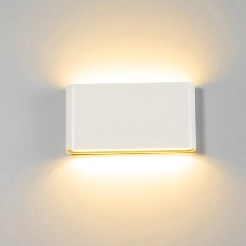 Outdoor Waterproof IP65 6W 12W LED Porch Lights Modern Indoor Decor Up Down Dual-Head Corridor Wall Lamp AC85-265V