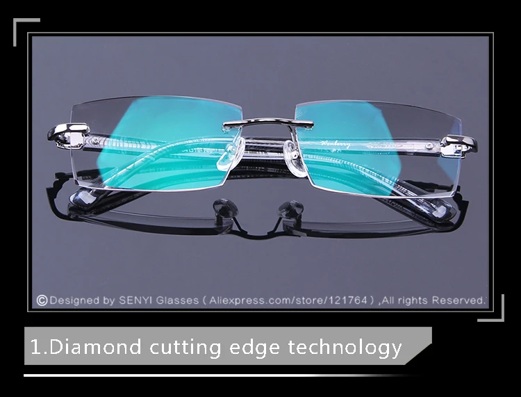 Высокопрозрачные очки для чтения, без оправы, для мужчин, дальнозоркость, роскошные мужские очки для чтения, оптические, прозрачные, для мужчин, для дальнозоркости, серые очки для глаз