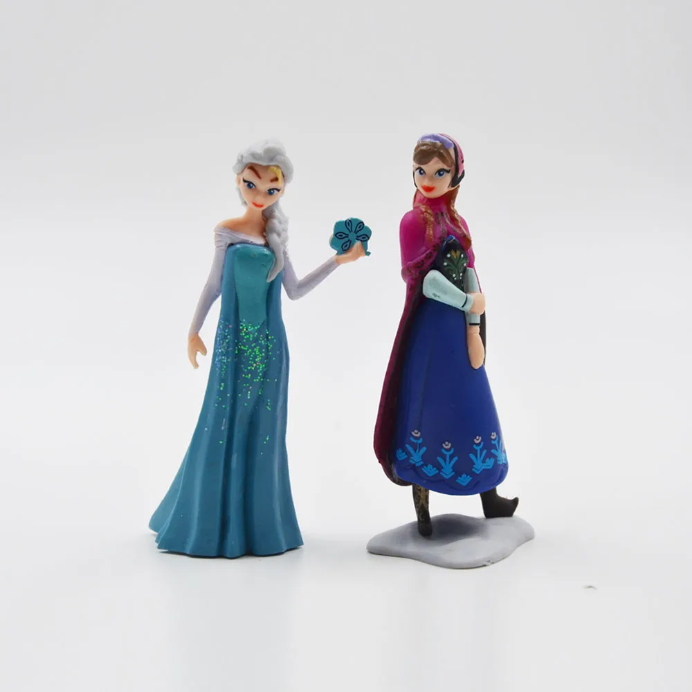 Disney Frozen Top Selling Toys Plastic Action Figures Frozen Cartoon Toys Anime Toys Figures 6 Pcs Brinquedos Ty062