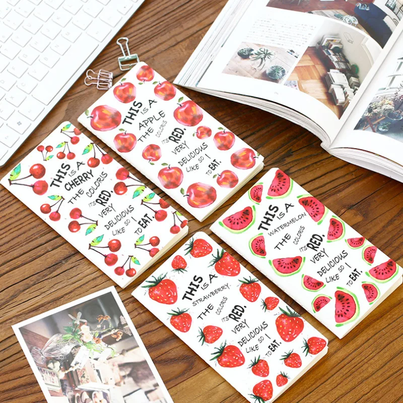 

1 x 48K Fruit Story mini motebook diary book notepad stationery paper memo pad papelaria school office supplies