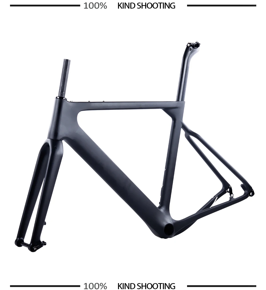 Perfect 2018 BXT Carbon Gravel Bike Frame aero Road or MTB frame 142x12mm disc brake Cyclocross Gravel Carbon Bicycle Frame 13