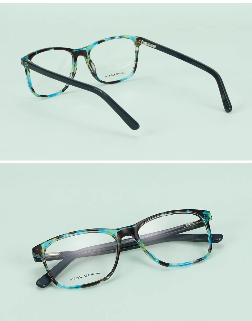 Ацетатные женские очки, оправа, женские очки, Ретро стиль, прозрачные линзы, прозрачная оправа для очков, очки# HT99032
