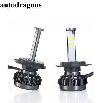 

autodragons 2in1 H7 H11 H4 RGB LED Headlight Phone APP bluetooth control Single high low beam H8 H9 H10 H11 9005 9006 80W