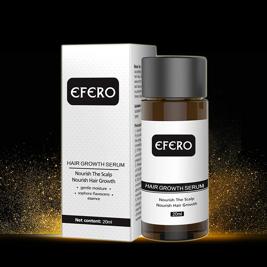 EFERO Сыворотка для роста волос шампунь-эссенция лечение роста бороды Уход за волосами Сыворотка для роста бороды эфирные масла