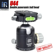 U44 Tripod Ball Head and Quick Release Plate interface 1/4 & 3/8 inch For Manfrotto Gitzo RRS Arca SWISS KIRK Wimberley 21mm ultra slim metal panoramic panorama head quick release plate for arca swiss rrs kirk sunwayfoto camera tripod ball head