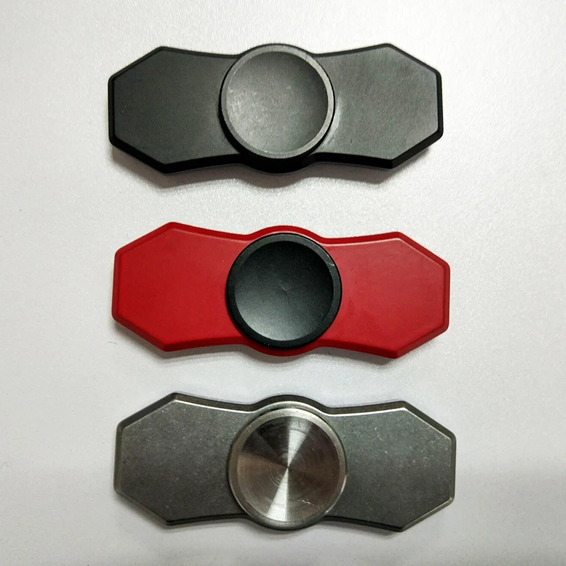 Сталь палец блесны Непоседа игрушки черный серебристый EDC руки Spinner Металлический Непоседа счетчик и СДВГ взрослых handspinner игрушки SL88A