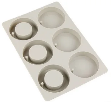 

Silicone mold 6 cavity Ring & shape with hole pendant Tag mold DIY perfume Incense clay resin craft mold Handmade tools
