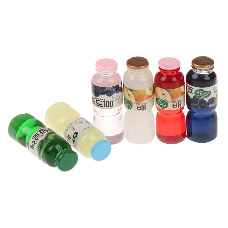 5Pcs 1:12 Dollhouse Miniature Cream Drinks Bottles Model Dolls Kitchen Foo G3