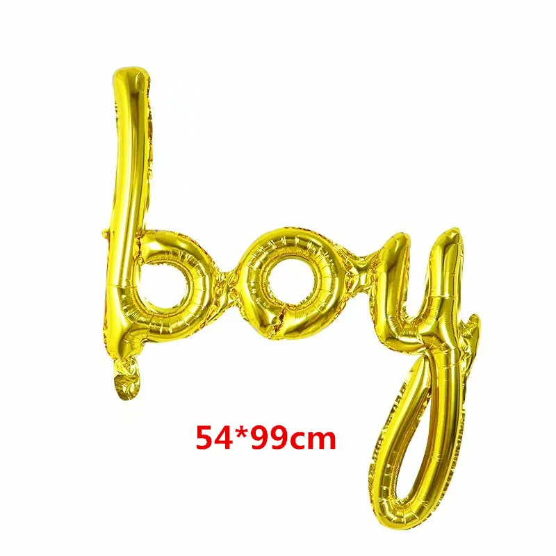 Воздушные шары из фольги с надписью «Hello Baby» для мальчиков и девочек, 1 день рождения, 1 день рождения - Цвет: gold