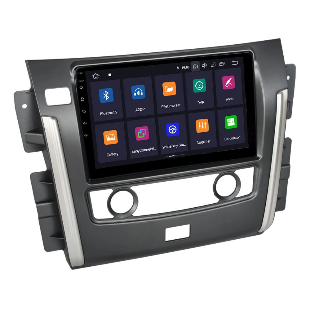 Cheap 10.2" IPS Radio Auto Car Multimidia Android 9.0 PX6 for Nissan Patrol 2018 GPS Car Bluetooth Touch Screen 1024*600 4G RAM HDMI 1