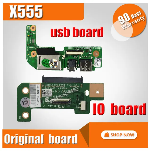 For ASUS X555L X555LD X555LP K555 R556L X555 W519L HDD hard drive SB AUDIO CARD READER BOARD X555LD_IO BOARD REV1.1 2.0 3.1 3.3