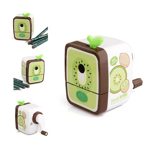 

Kiwi Pattern Pencil Sharpener Hand Crank Manual Desktop School Stationery Kids