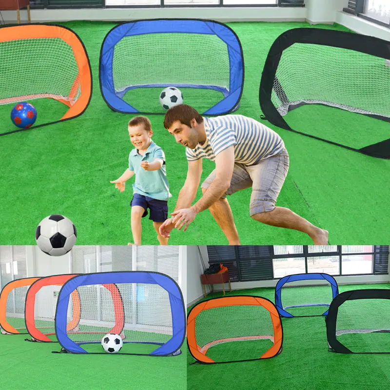 

Goal Football Net 3color Oxford Cloth Outdoor Goalkeeper Practical Game Lawn Ball Sports Portable Durable
