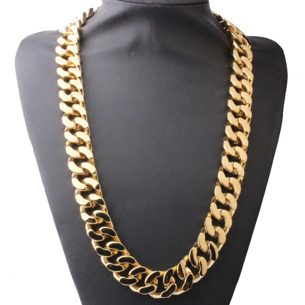 16/"-40/" 3mm Yellow Gold Plated Stainless Steel High Polished Men/&Womens Necklace