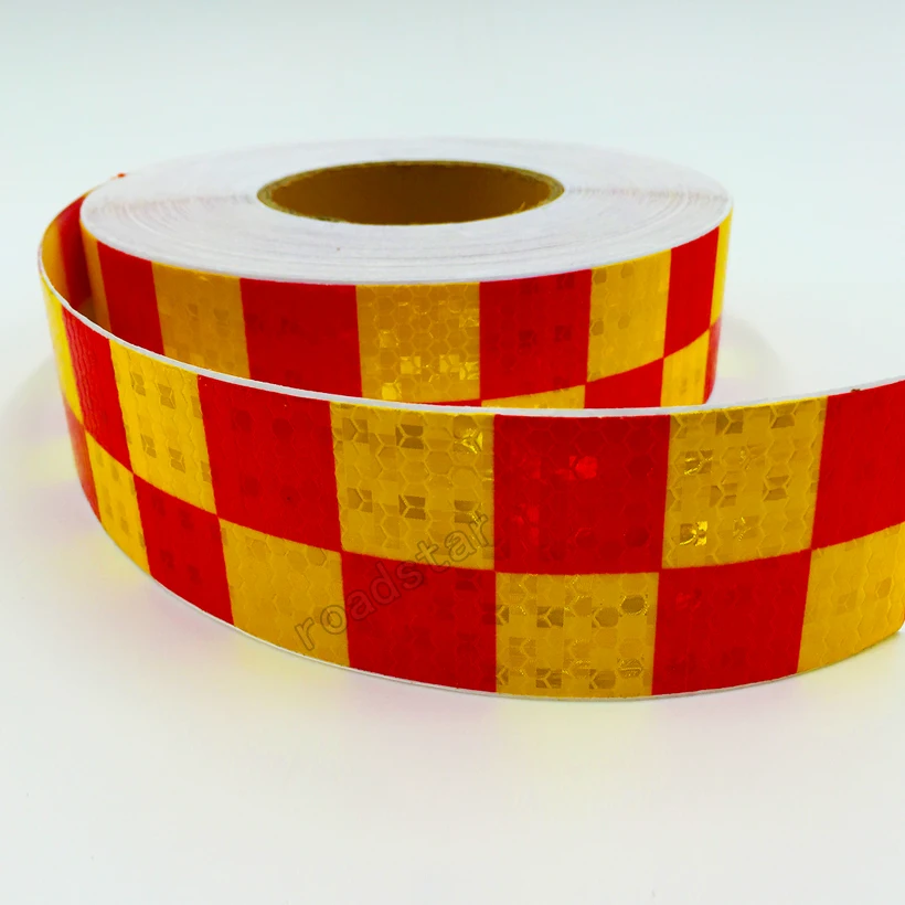 Luminous tape luminous sticker tape caution warning tape Roadstar 3M acrylic adhesive shining reflective warning tape/Square printing reflective tape For cars Safety RS-6490P