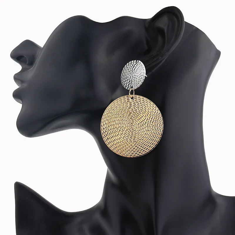 

CUTTECO 2019 Fashion Round Dangle Earrings Jewelry For Women Round Earrings Wedding & Party Female Gifts
