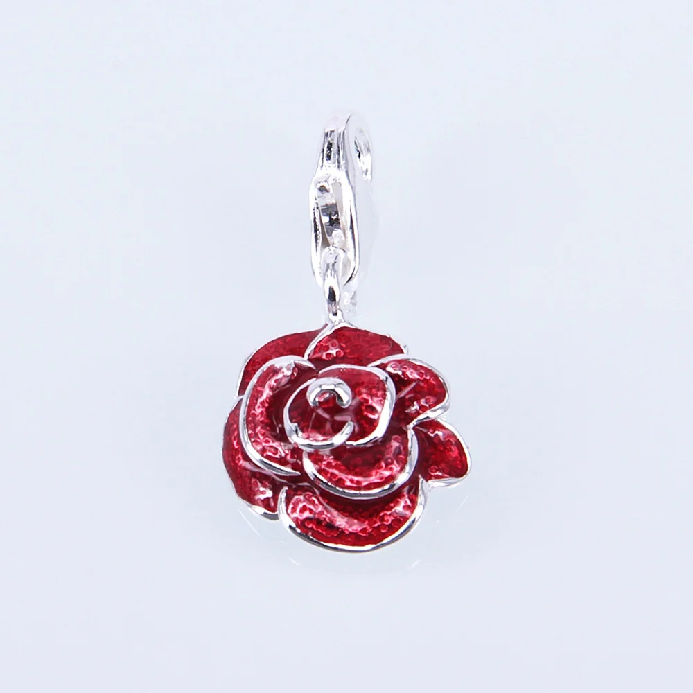 Женский романтический красный браслет|flower charm|brand charmcharm brand |
