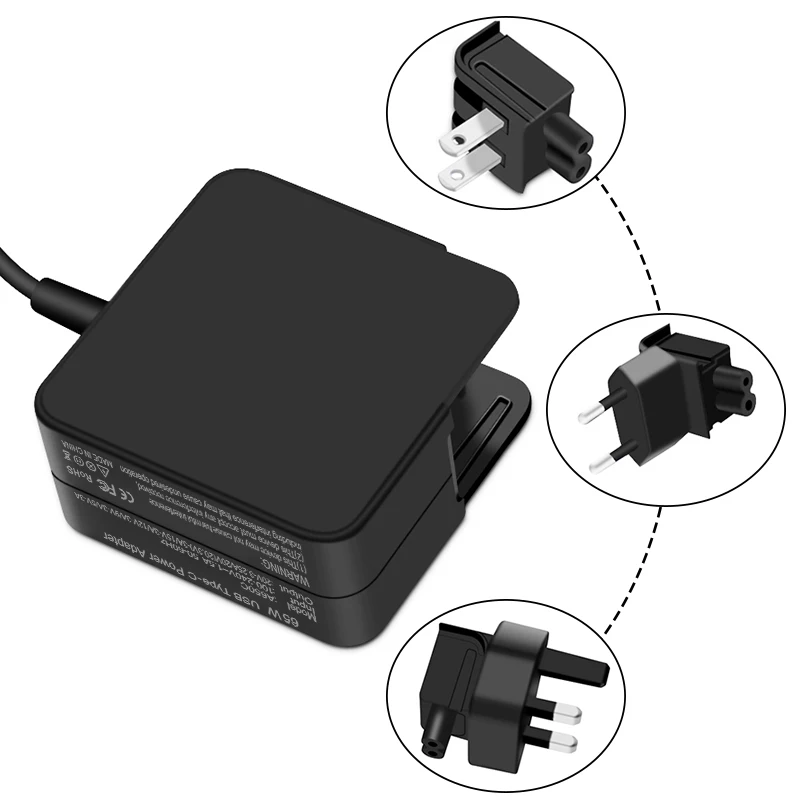 65 Вт 5V3A 9V3A 12V3A 15V3A 20V3. 25A usb type-C адаптер переменного тока зарядное устройство для MacBook/для Dell/для Xiaomi/для huawei/Для lenovo