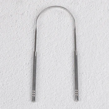 

1pcs Stainless Steel Tongue Scraper Cleaner Fresh Breath Cleaning Coated Tongue Toothbrush Dental Oral Hygiene Care Tools