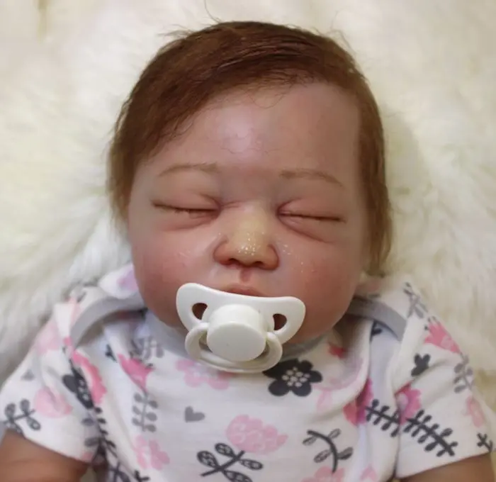 

55cm Soft Silicone Reborn Baby Dolls Toy For Girls Exquisite Sleeping Newborn Babies Bedtime Toy Birthday Gift Collectable Doll
