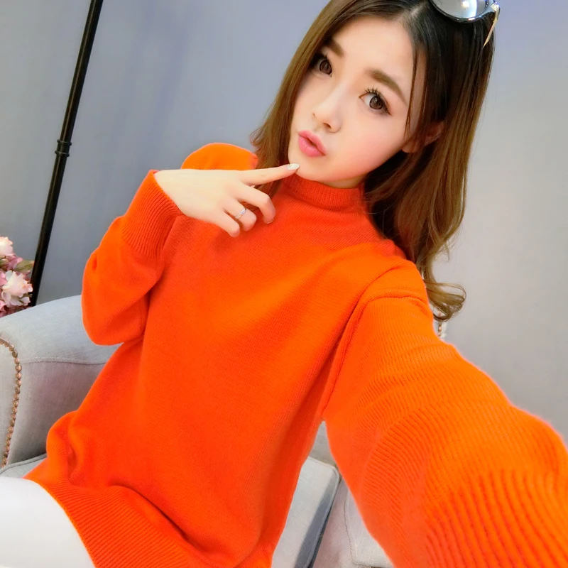 Fashion Turtleneck Winter Knitted Cashmere Sweater Women Long Sleeve Loose Wool Pullover Female Soft Autumn Casual Jumper D203 Fashion Turtleneck Winter Knitted Cashmere Sweater Women Long Sleeve Loose Wool Pullover Female Soft Autumn Casual Jumper D203