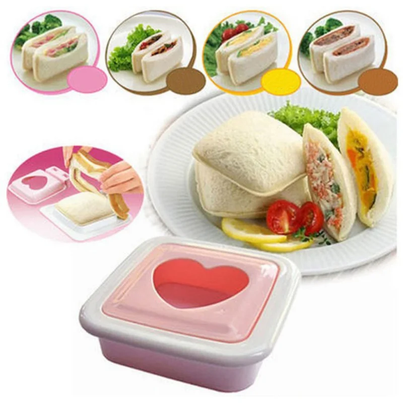 

Sandwich Mold Love Heart-shaped Bread Toast Making Mold Toast Cutter Sandwiches Maker Tool