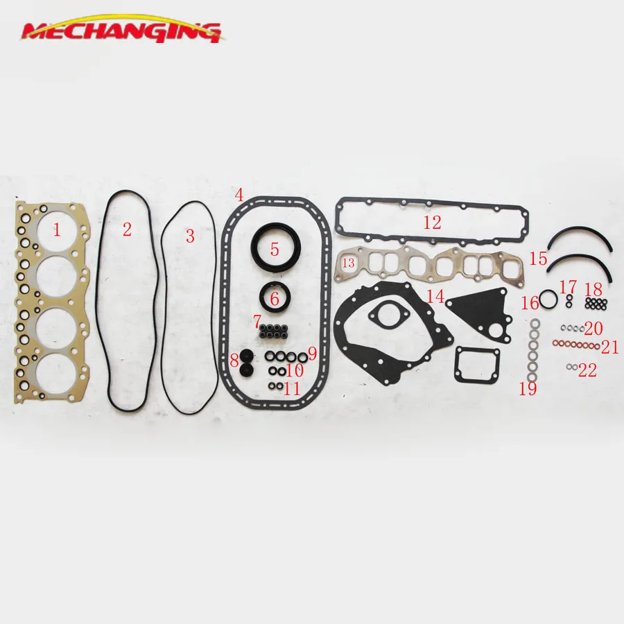 

FOR CHEVROLET PICK-UP LUV full set C223 Metal Automotive Spare Parts Engine Rebuilding Kits Complete Engine Gasket Set 50072700