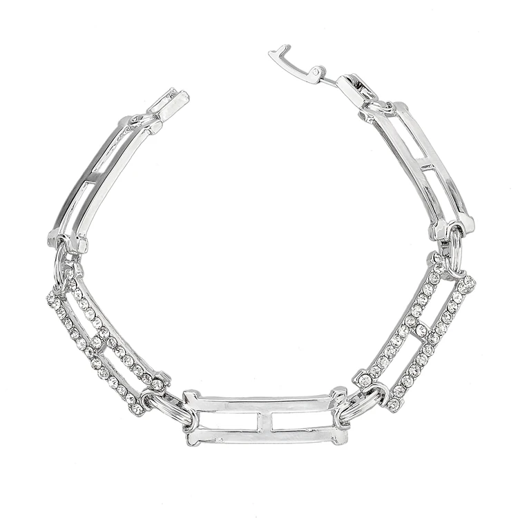 Szelam низкий красивый серебряный браслет и браслет для женщин любовник Кристалл Браслет Свадебные трендовые ювелирные изделия SBR140292