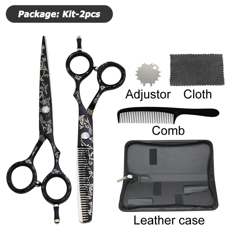 Univinlions накидка подарок 5,5 6," узор ножницы для волос парикмахер ciseaux coiffure филировочные ножницы японские ножницы Парикмахерская
