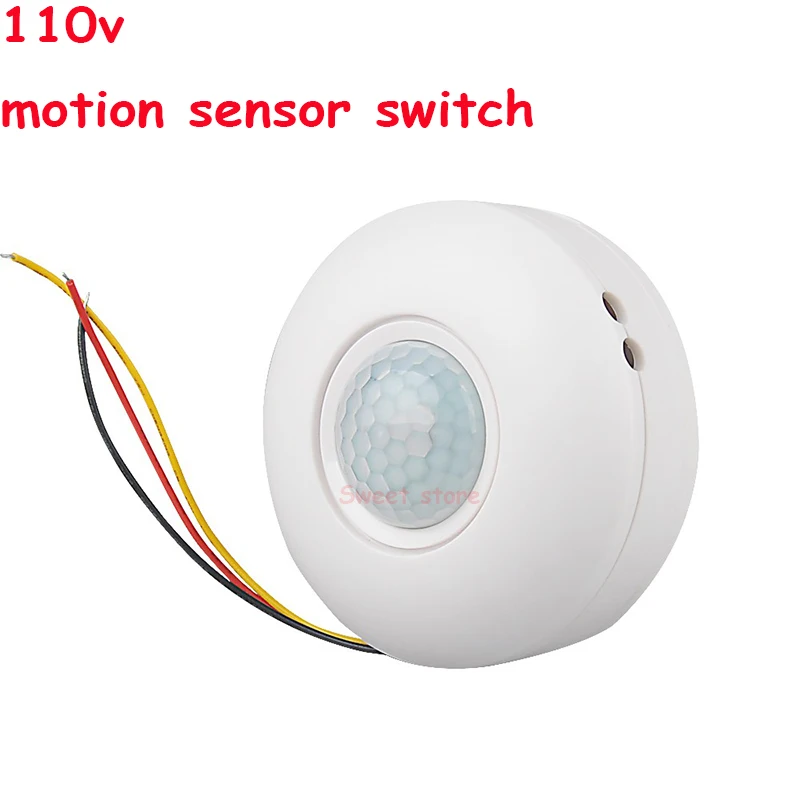 Free shipping Newest time delay adjustable AC110V motion sensor light