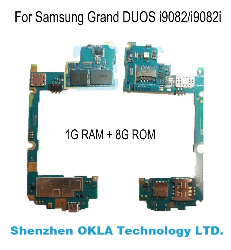 1 шт. для samsung Galaxy Grand Duos I9082/i9082i 1 г ОЗУ 8 г ПЗУ WCDMA Материнская плата замена использованная оригинальная